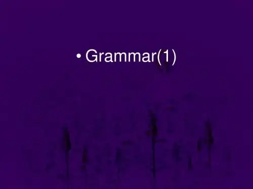 《M2U1 grammar 》
