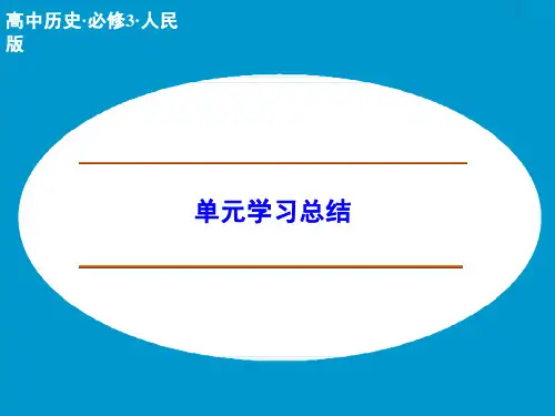 高中历史课件《19世纪以来的世界文学艺术》单元学习总结