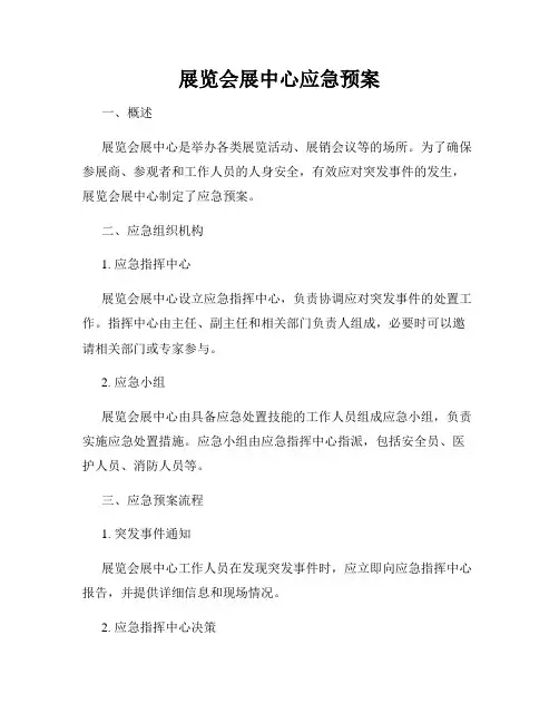 展览会展中心应急预案