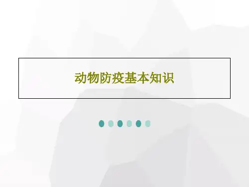 动物防疫基本知识共42页