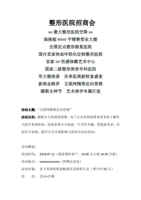 医美招商会
