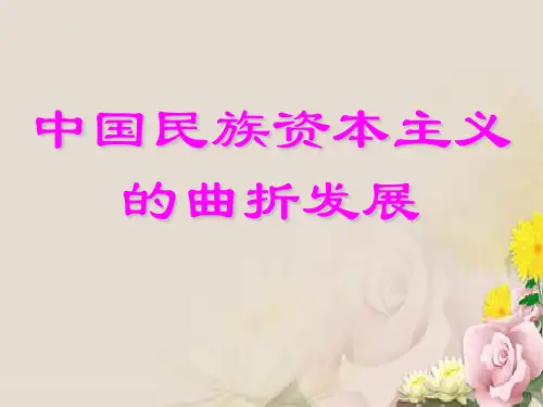 中国民族资本主义的曲折发展PPT课件4 人教课标版