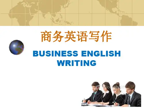 商务英语写作An Overview of Business English