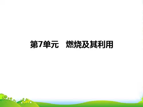 人教版九年级上册化学 第七单元 燃烧及其利用 复习课件 (共16张PPT)