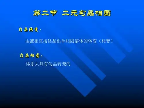 讲座-42匀晶相图学习文档
