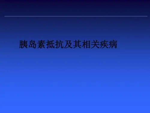 胰岛素抵抗及其相关疾病ppt课件