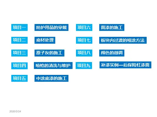 汽车喷漆常见维修项目实训教材