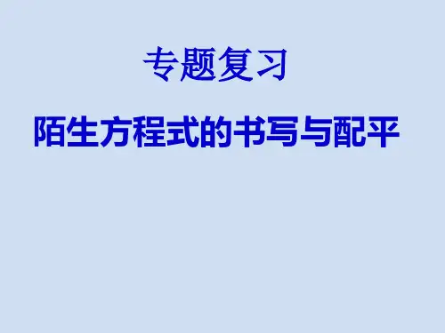 2020年高考化学专题复习《陌生方程式的书写与配平》