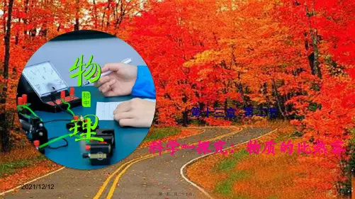 九年级物理全册 13.2 科学探究：物质的比热容课件