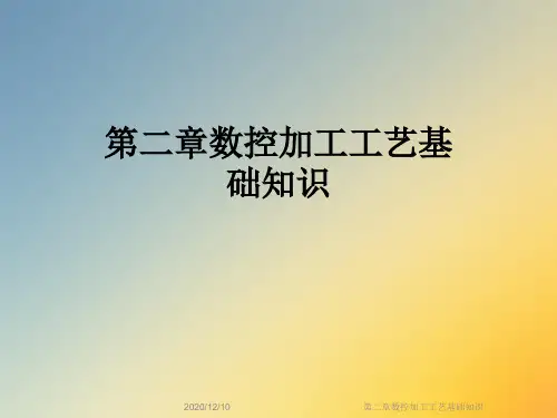 第二章数控加工工艺基础知识