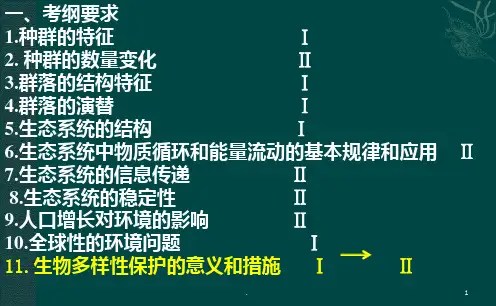 二轮复习-专题十一-种群群落-生态系统PPT课件