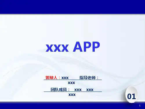 大学生创新创业项目汇报PPT