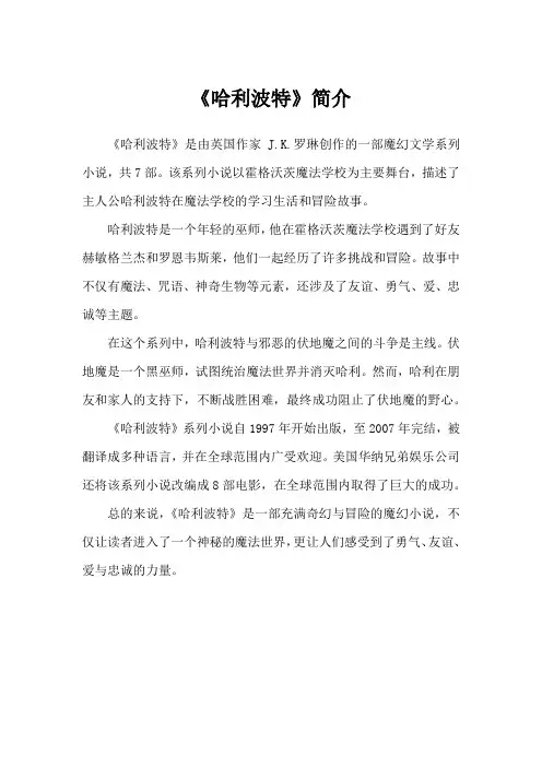 《哈利波特》简介