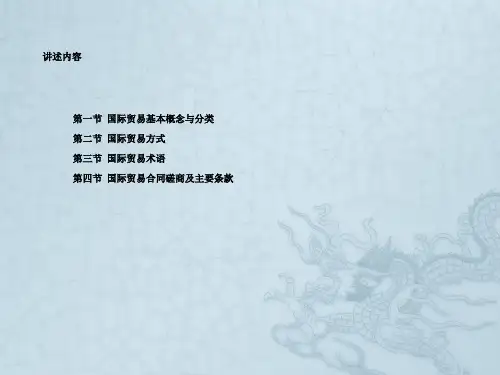 第2章 国际贸易基础知识