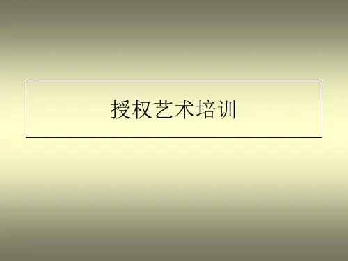 授权艺术培训课件.pptx
