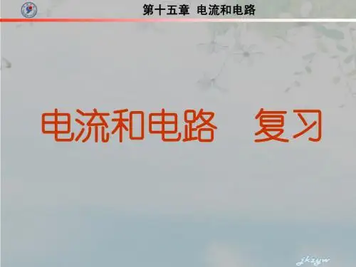 15.6《电流和电路》复习
