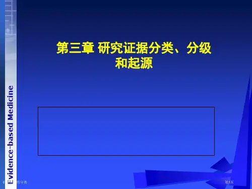 研究证据的分类