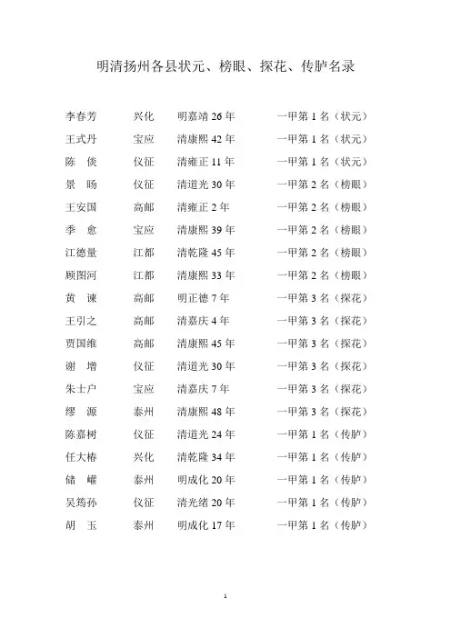 09-04-06：明清扬州各县状元