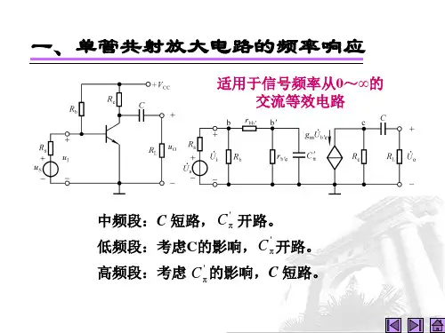 第15讲放大电路的频率响应