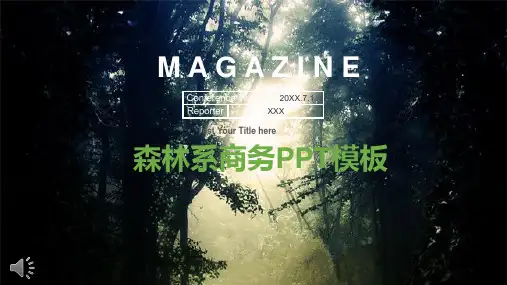 (34)欧美时尚大气商务杂志风格工作总结汇报ppt模板PPT
