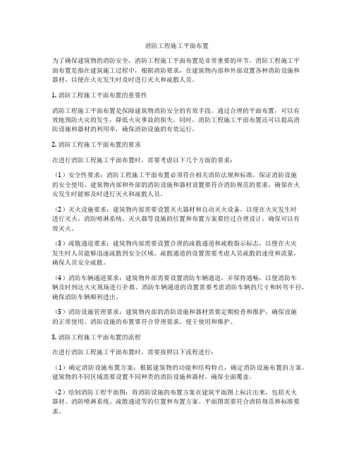 消防工程施工平面布置