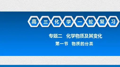 2021年高考化学考点分散系 胶体