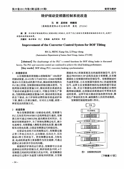转炉倾动变频器控制系统改造
