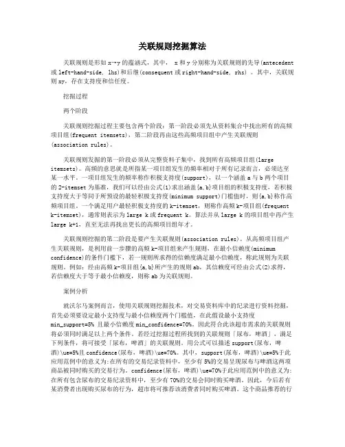 关联规则挖掘算法