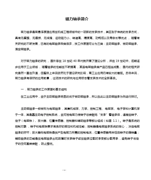 磁力轴承简介(1)