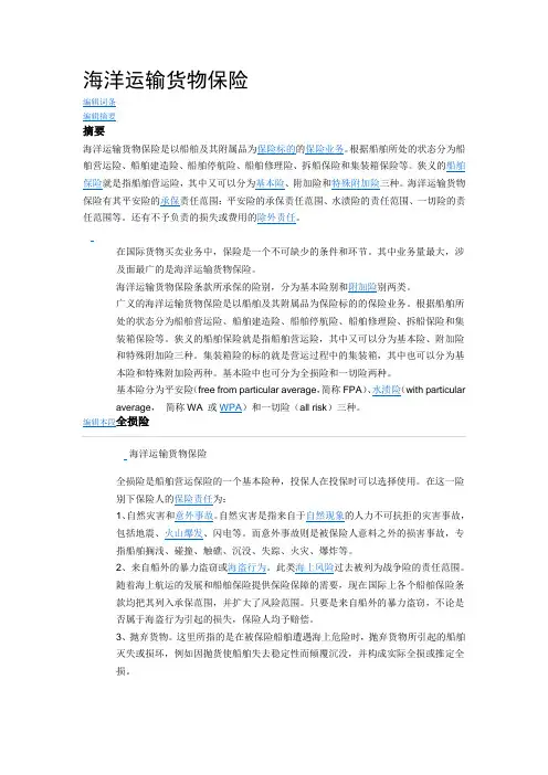 海洋运输货物保险