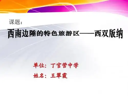 《西双版纳》说课稿