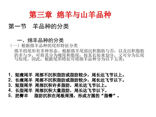 养羊学课件(第三章品种)