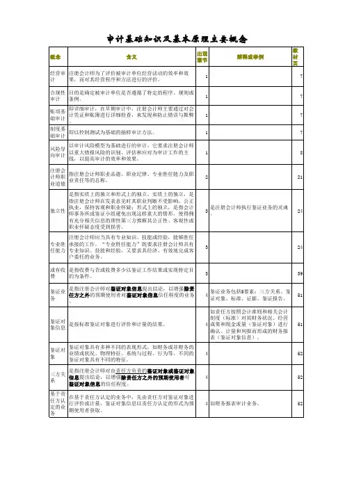 审计基本概念