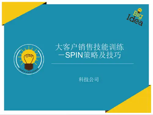 SPIN策略及技巧ppt课件