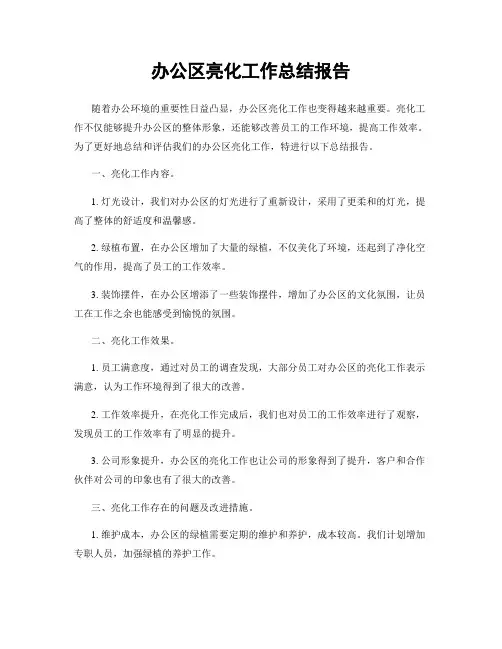 办公区亮化工作总结报告