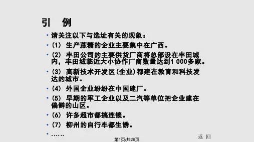 企业选址PPT课件