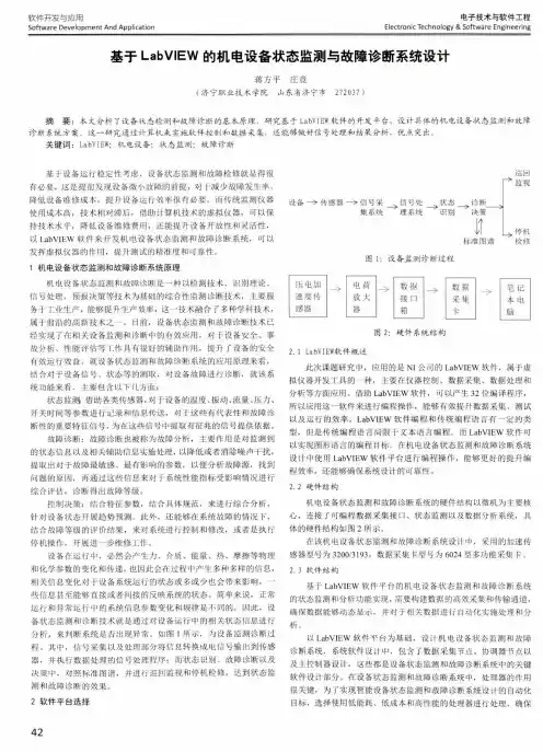 基于LabVIEW的机电设备状态监测与故障诊断系统设计