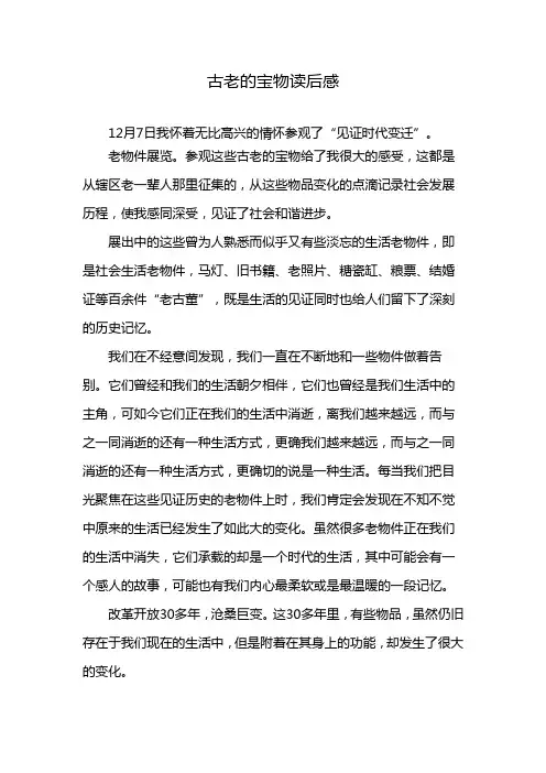 古老的宝物读后感