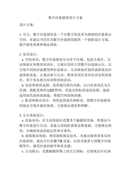 数字沙盘展馆设计方案