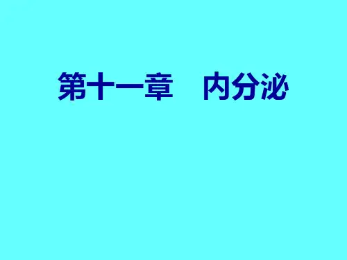 第十一章  内分泌(生理学)PPT课件