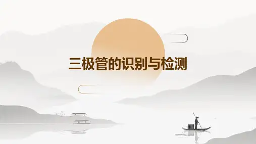 三极管的识别与检测