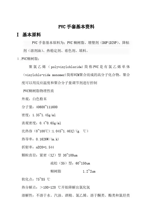 PVC手套基本资料