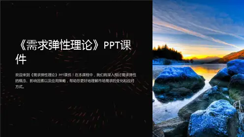 《需求弹性理论》课件