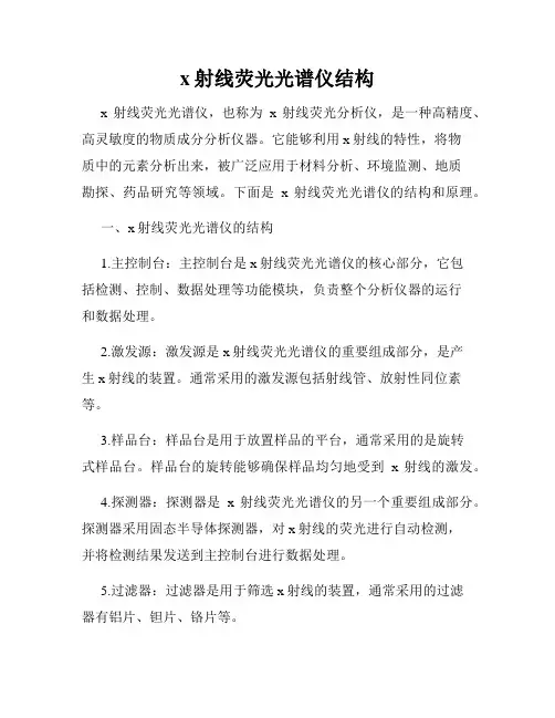 x射线荧光光谱仪结构