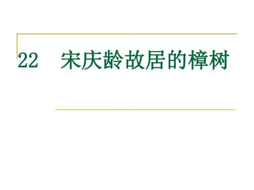 22  宋庆龄故居的樟