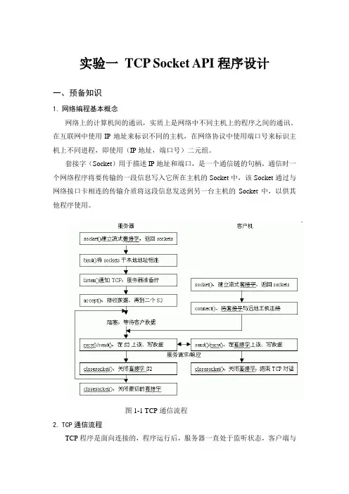 网络编程实验报告