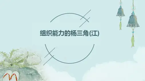 组织能力的杨三角(江)