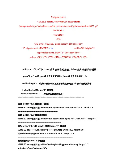 音乐播放器源代码
