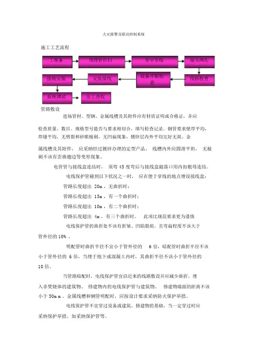 火灾自动报警及消防联动控制系统施工方案