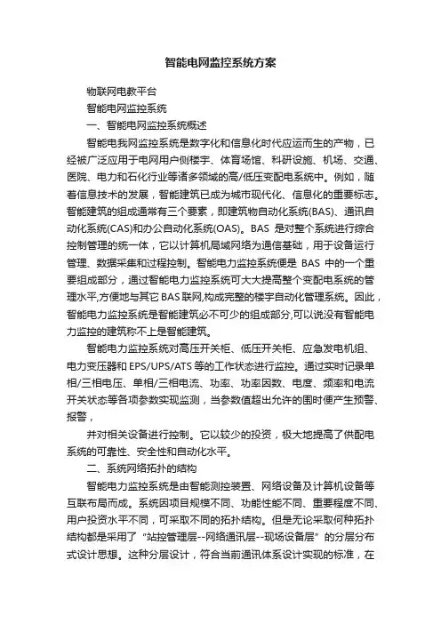 智能电网监控系统方案